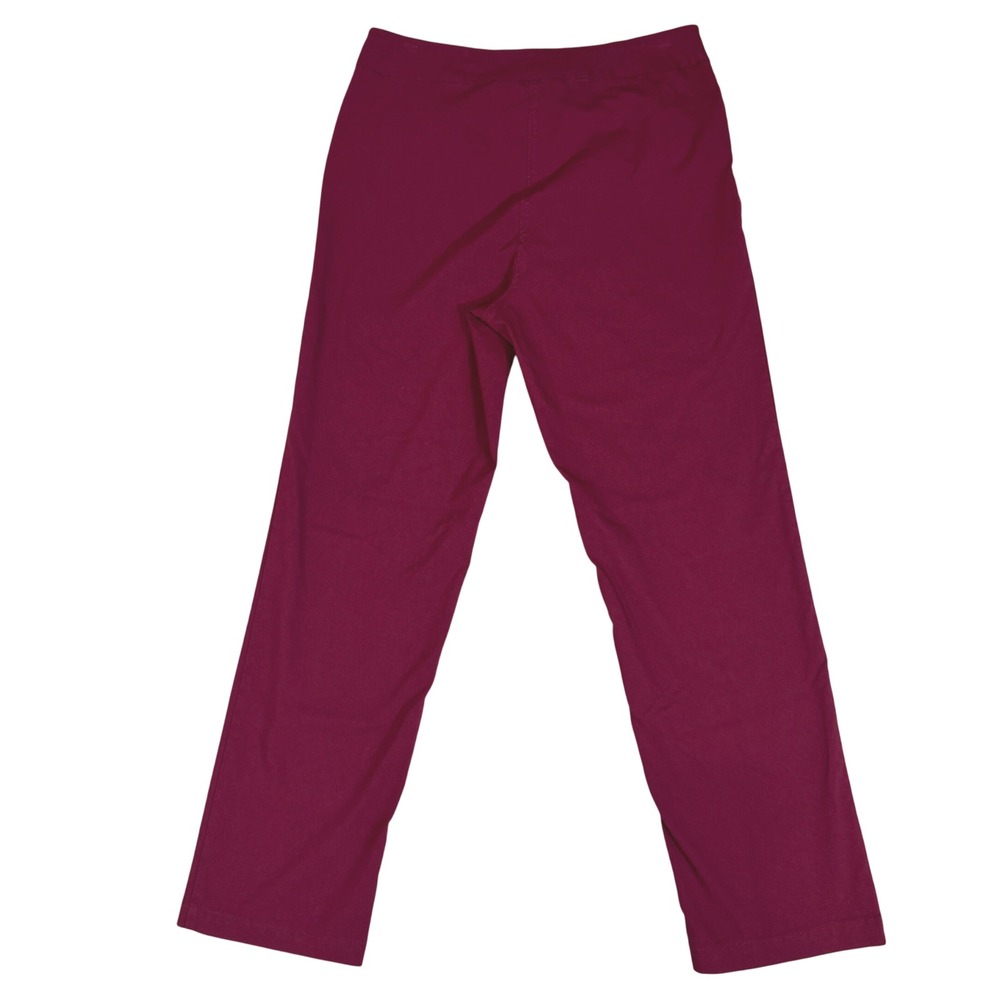 Slim-sation for Appleseeds Burgundy Pull On Straight Leg Stretch Pants Size 12 - Picture 2 of 8